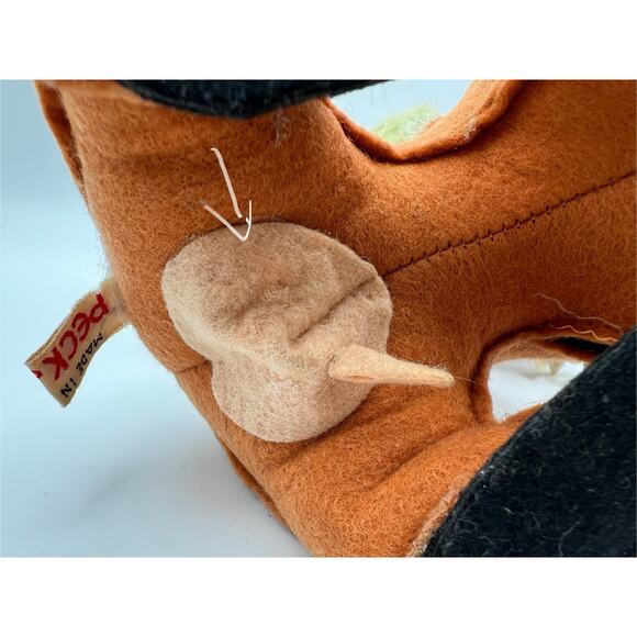 Vintage Peck and Peck Mohair Cow Stuffed Animal Plushie 7.5” Made in Italy - Picture 16 of 16